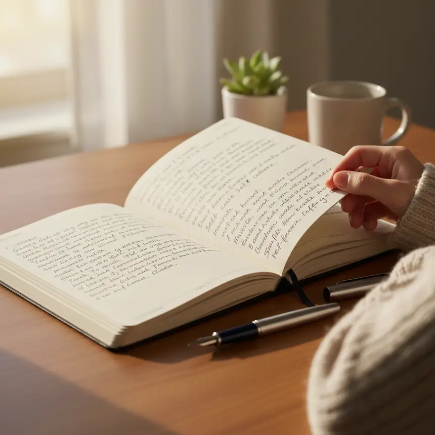 Emotional journaling, inner reflection
