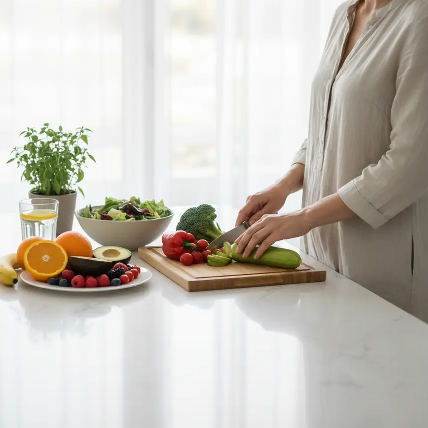 Healthy diet, mental peace