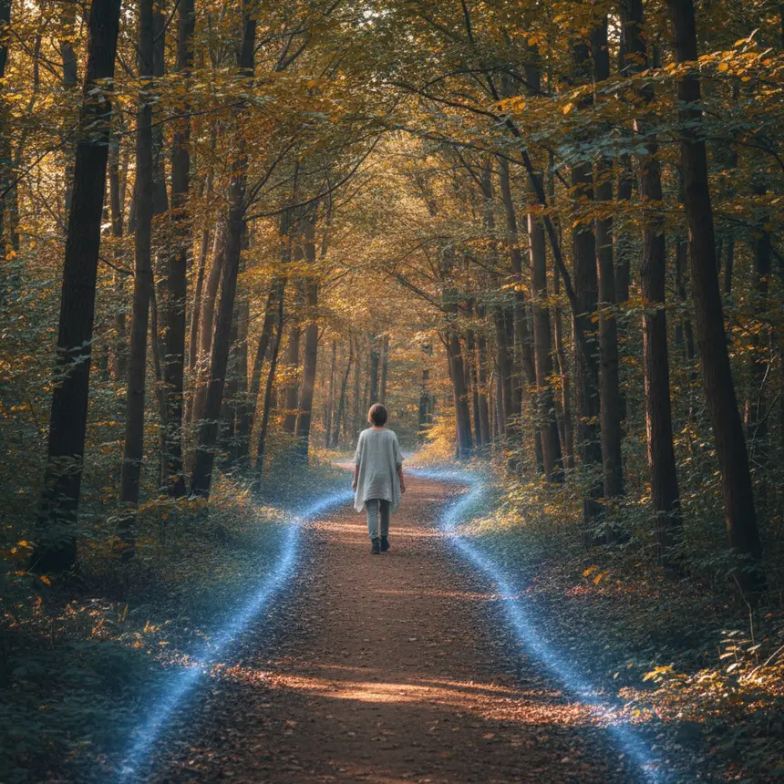 emotional restoration journey, mindful walking