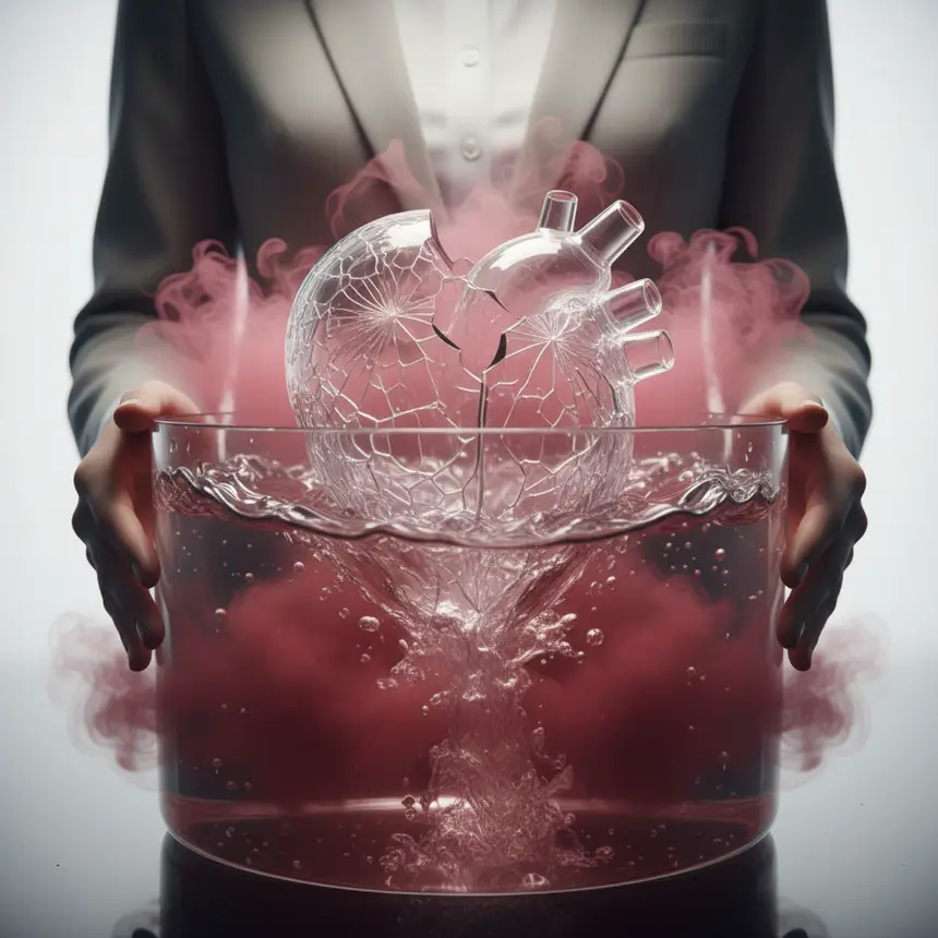 Cracked glass, unstable psyche
