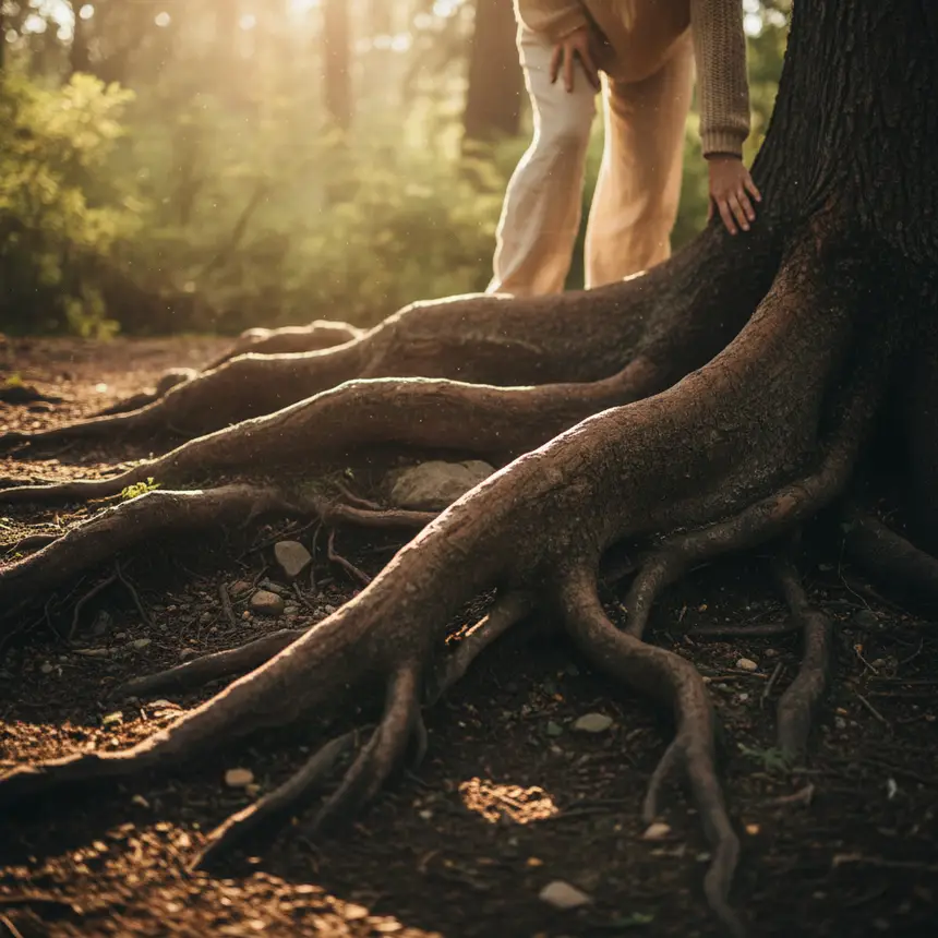 Deep tree roots, inner strength