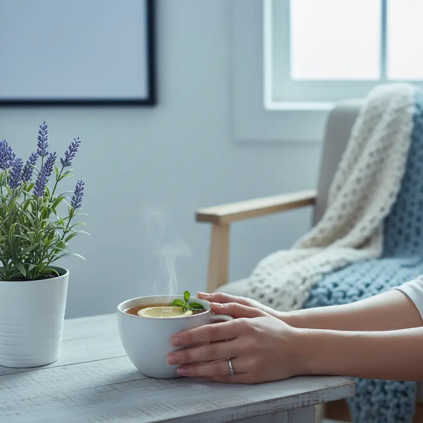 Mental stability, relaxation space, calm moment
