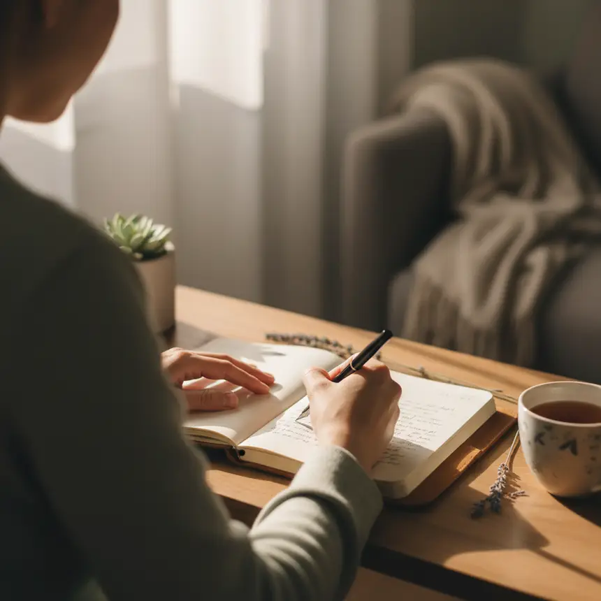 Journaling, emotional expression, self-comfort