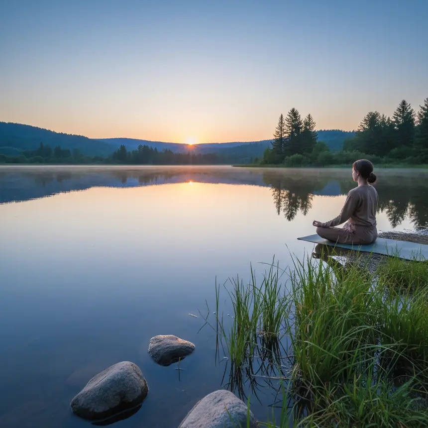 Peaceful scenery, inner peace, new beginnings