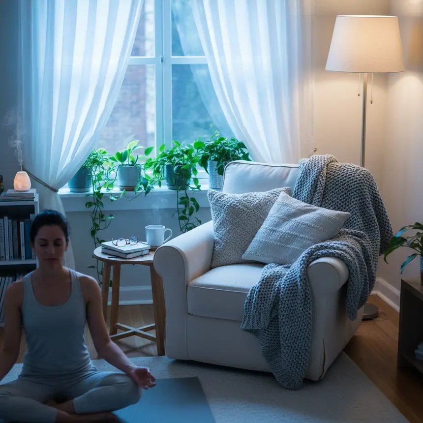 cozy space, mental calm