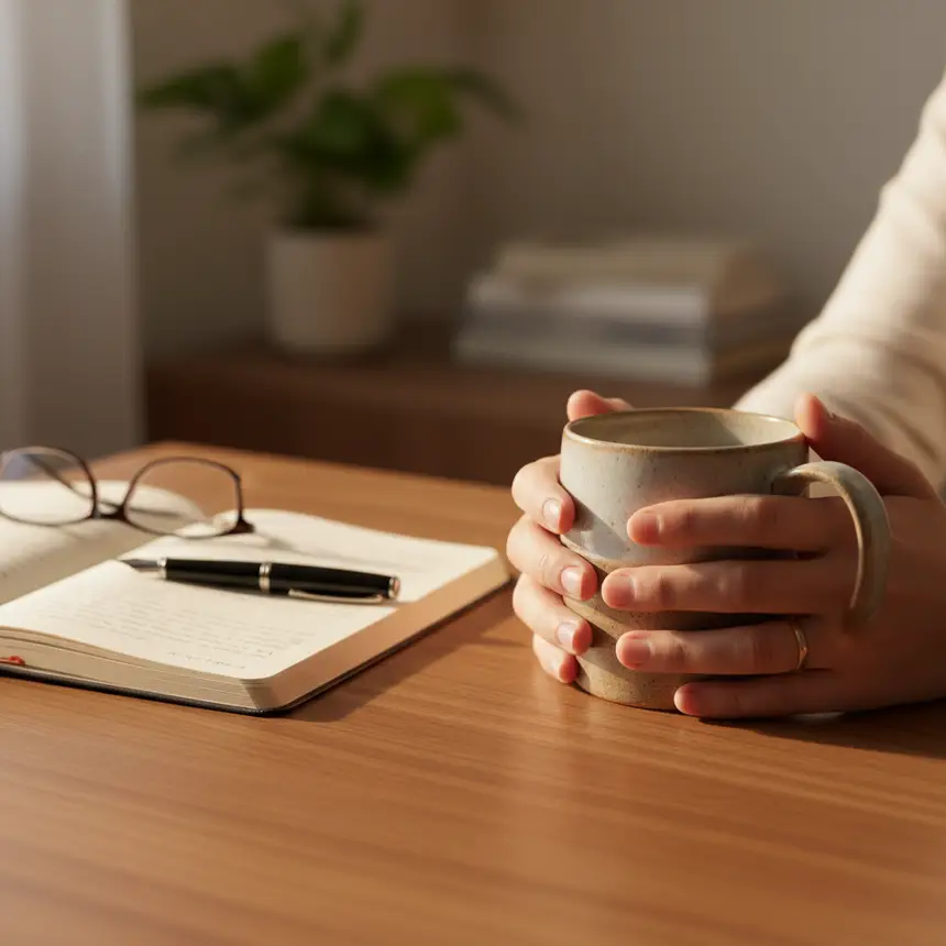 peaceful daily life, self-care routine