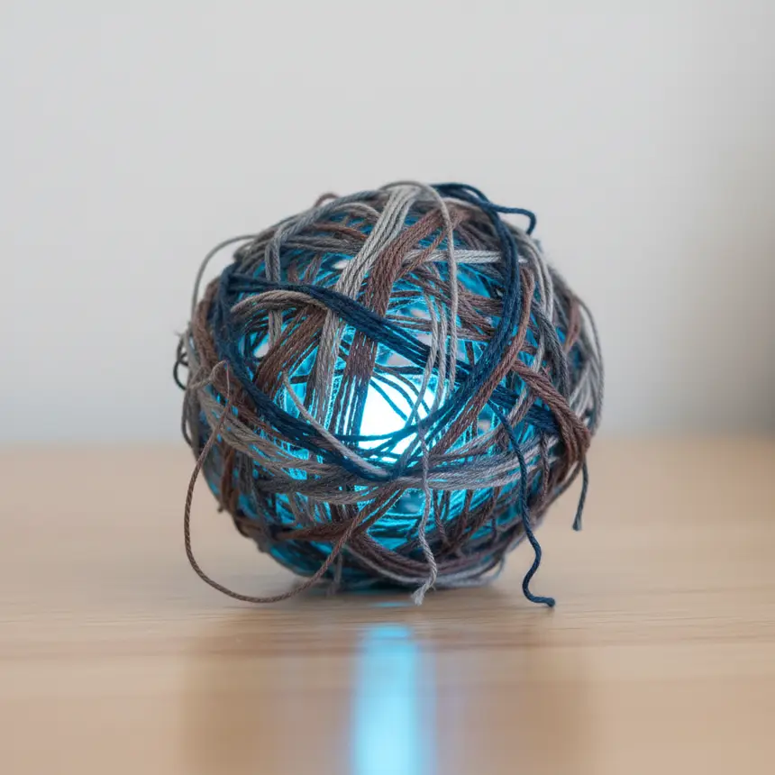 Suppressed emotions, tangled threads, psychological reasons
