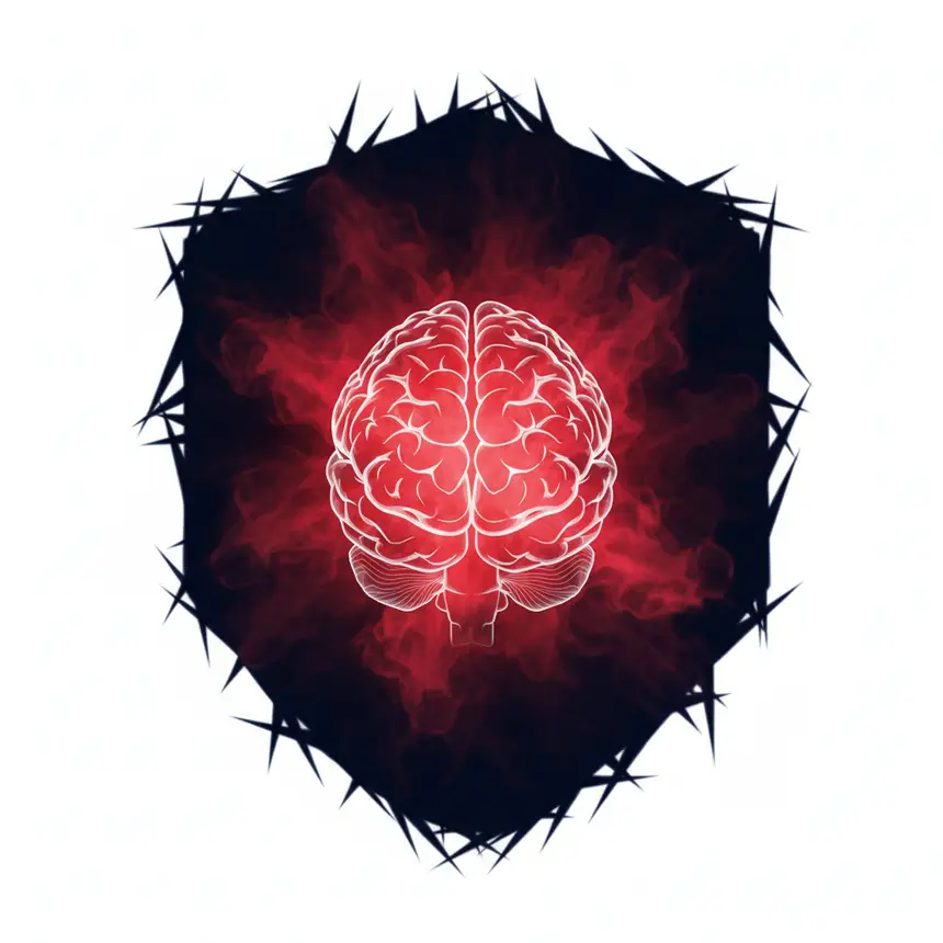 Brain's threat response, internal pressure, psychological defense