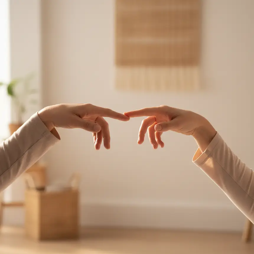 connecting hands