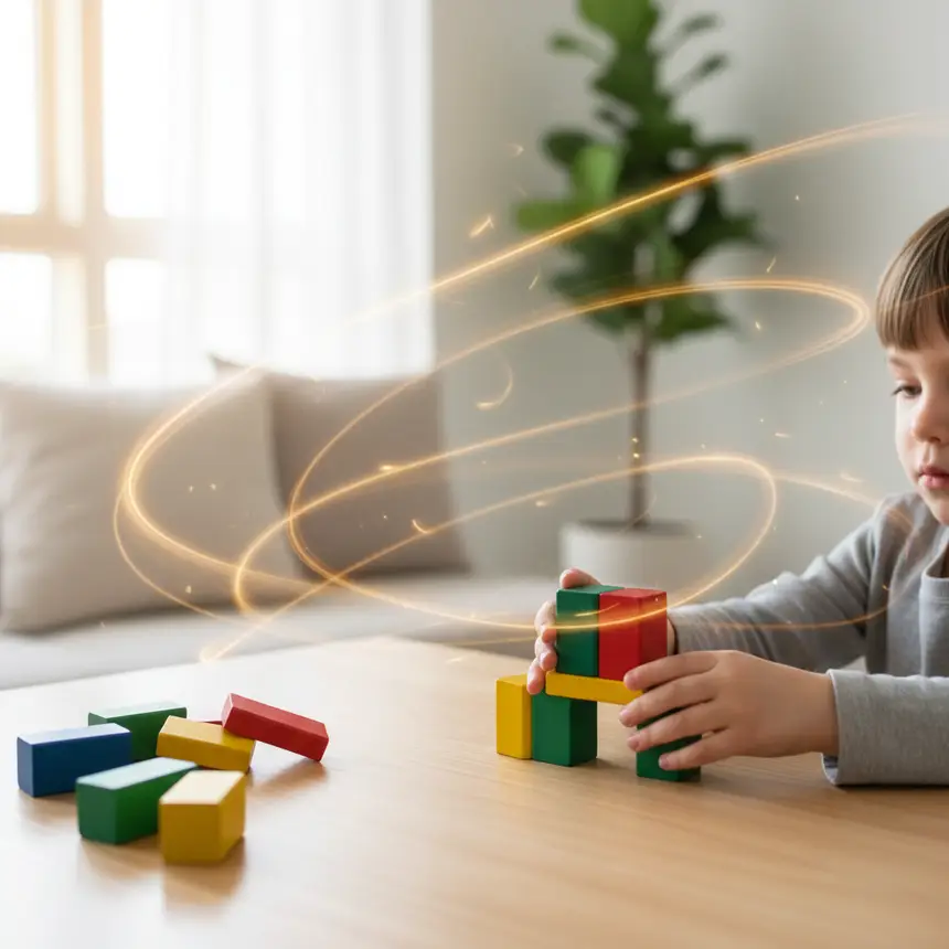 Child playing, emotional expression, understanding mind